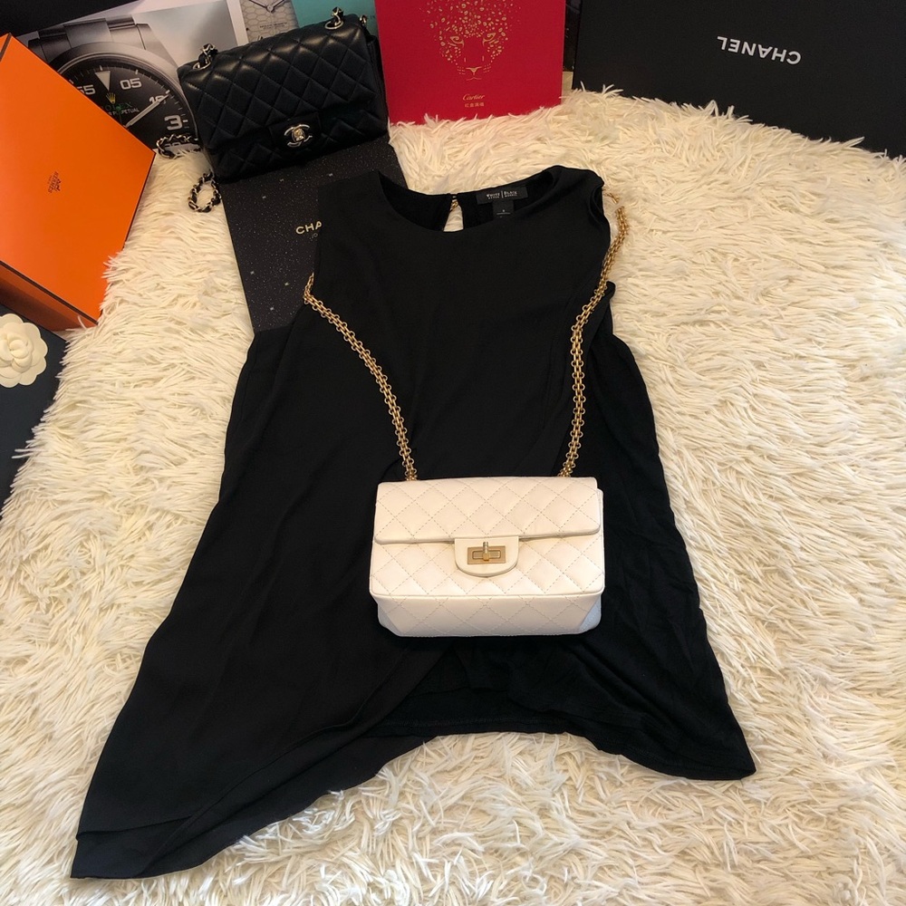 White House Black Market Black Sleeveless Shell (Free Mystery Clothes)